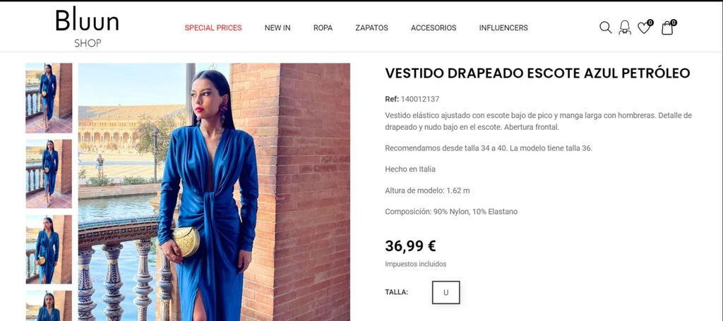 Un vestido similar al de Marta López para la boda de Kiko Hernández