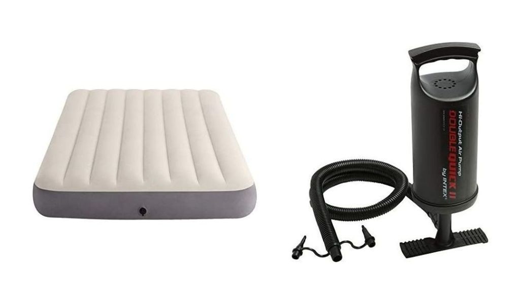 Cama inflable doble con hinchador de la marca Intex