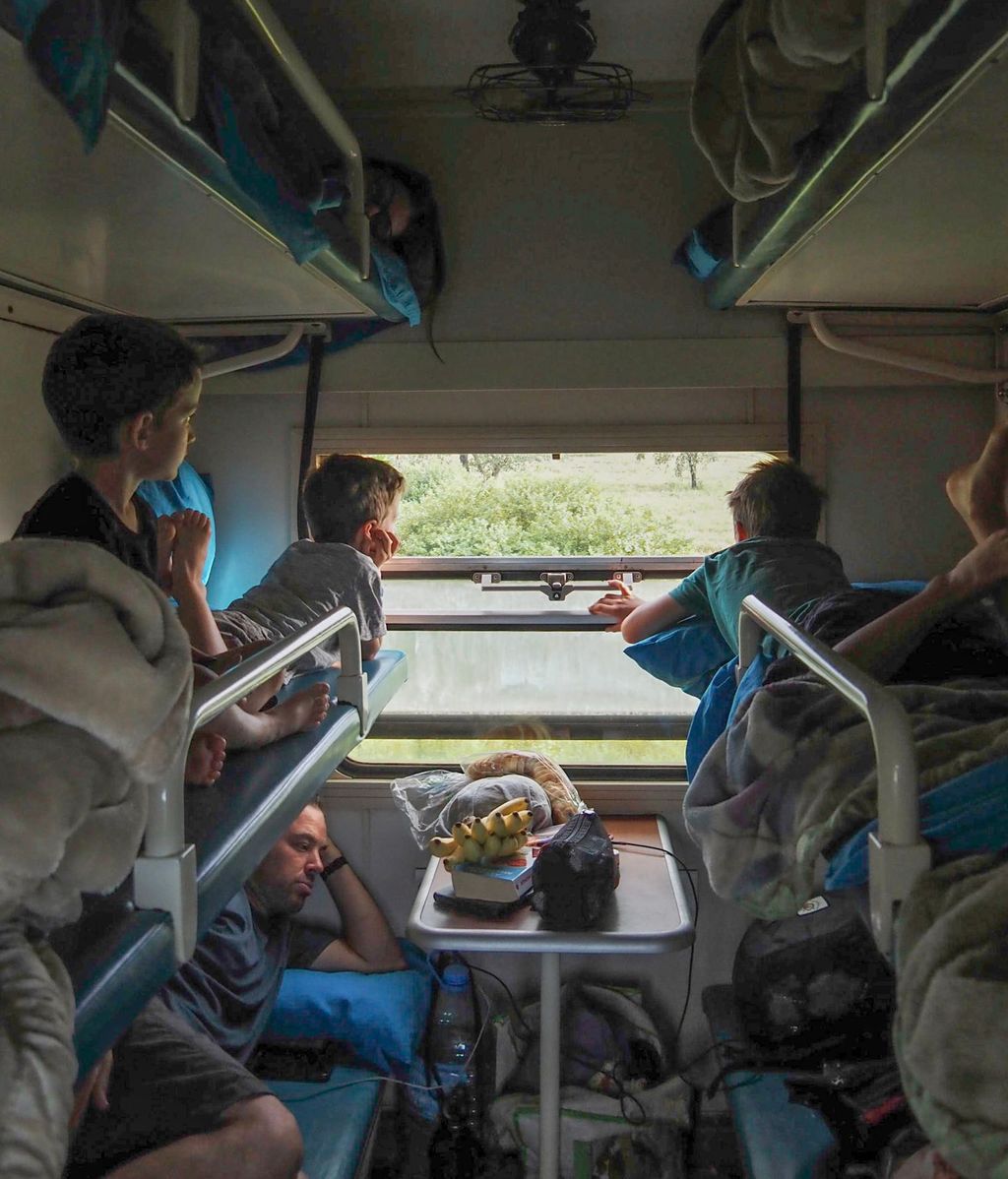 En un tren en África