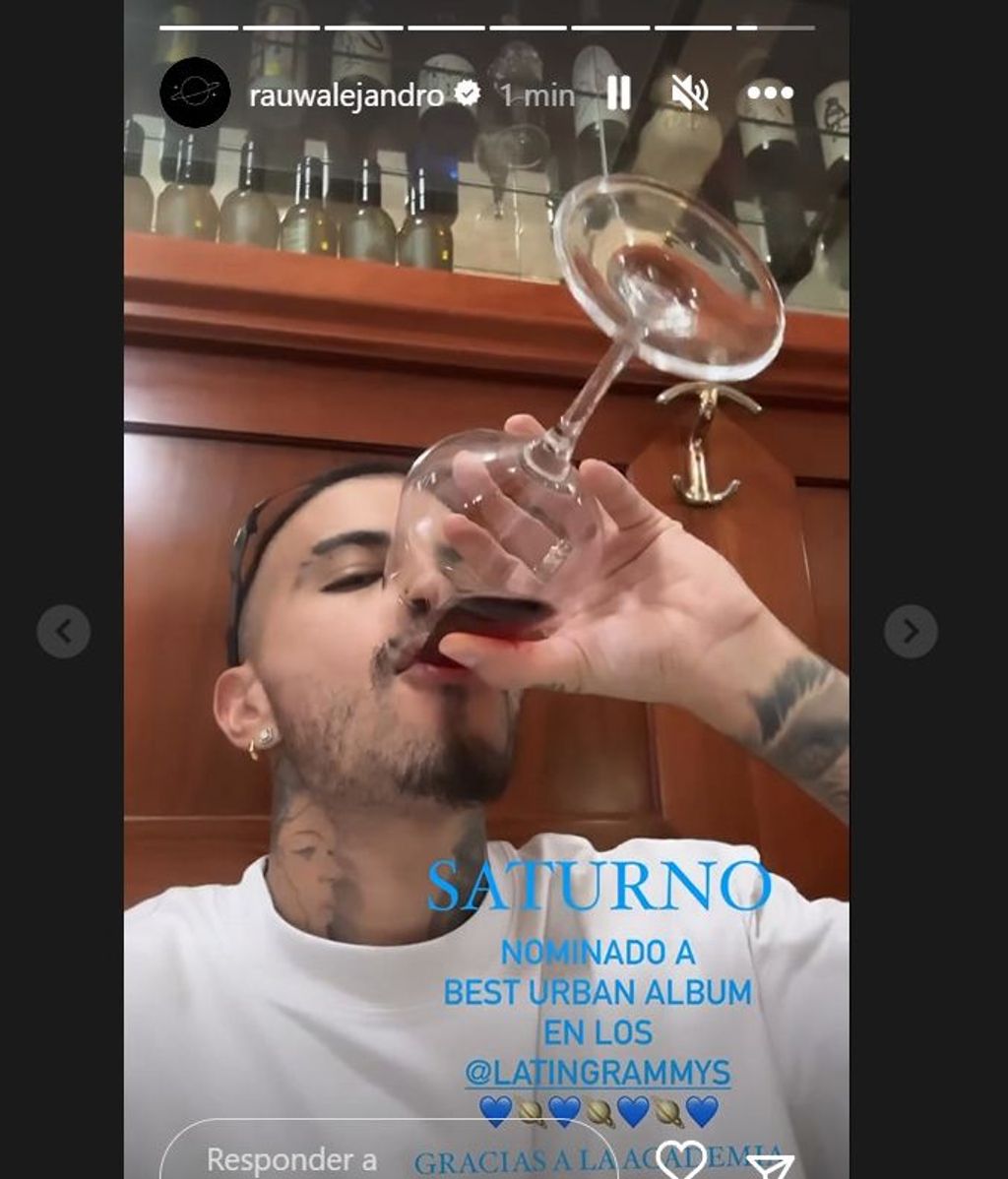 Rauw Alejandro celebra su nominación