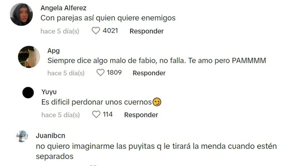 Críticas a Violeta por sus ataques a Fabio
