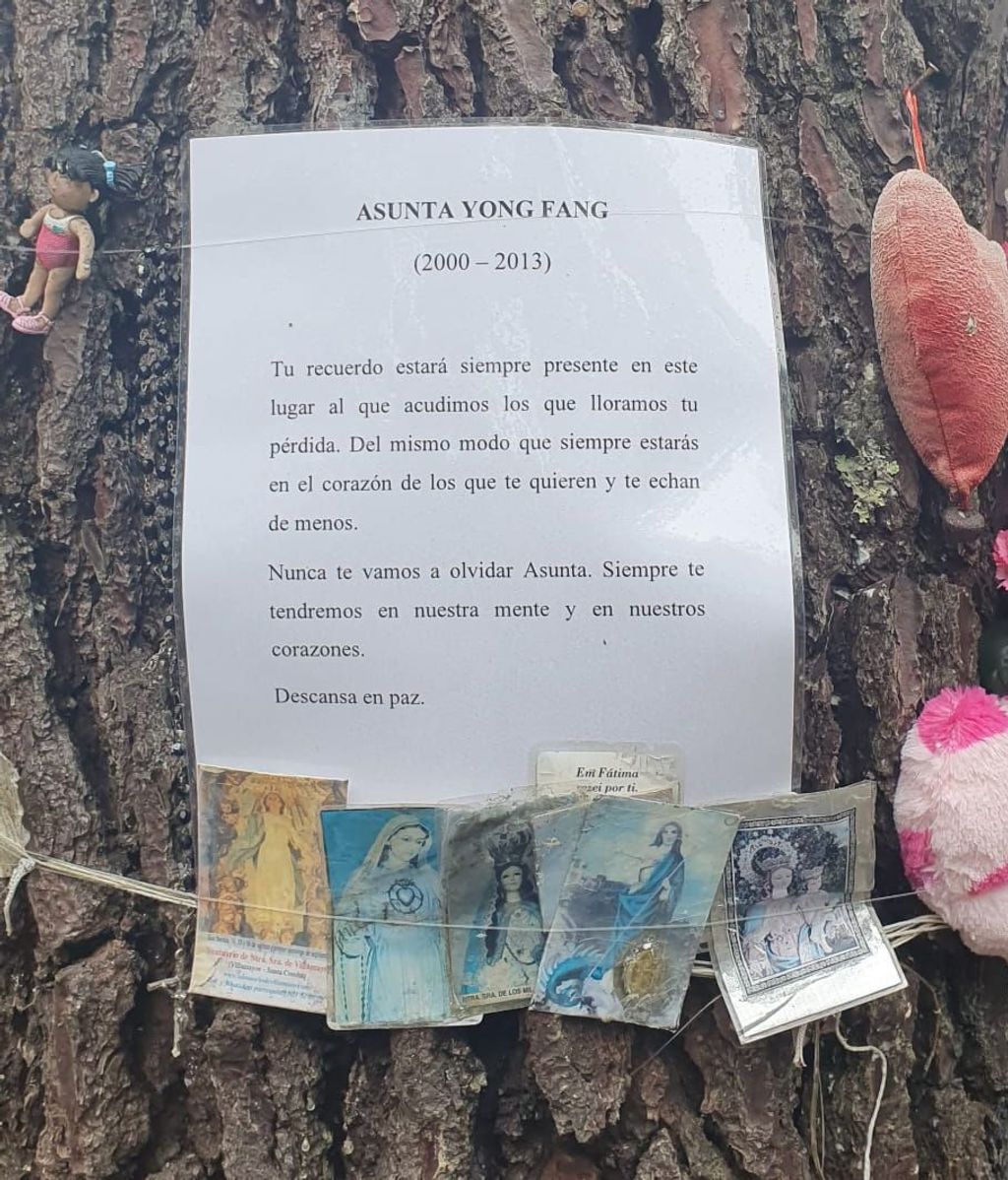 El altar de Asunta: texto de homenaje a la menor asesinada