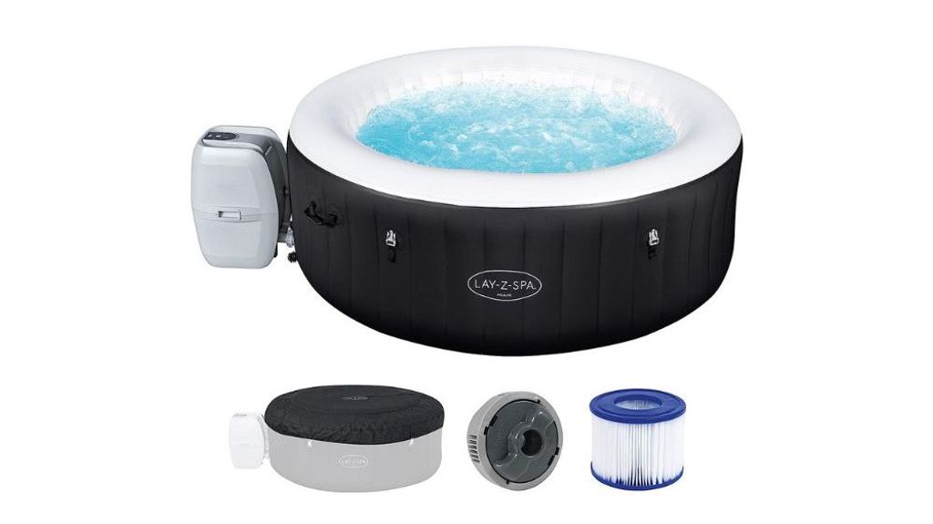 Jacuzzi autoinflable Bestway para 2-4 personas con 120 chorros