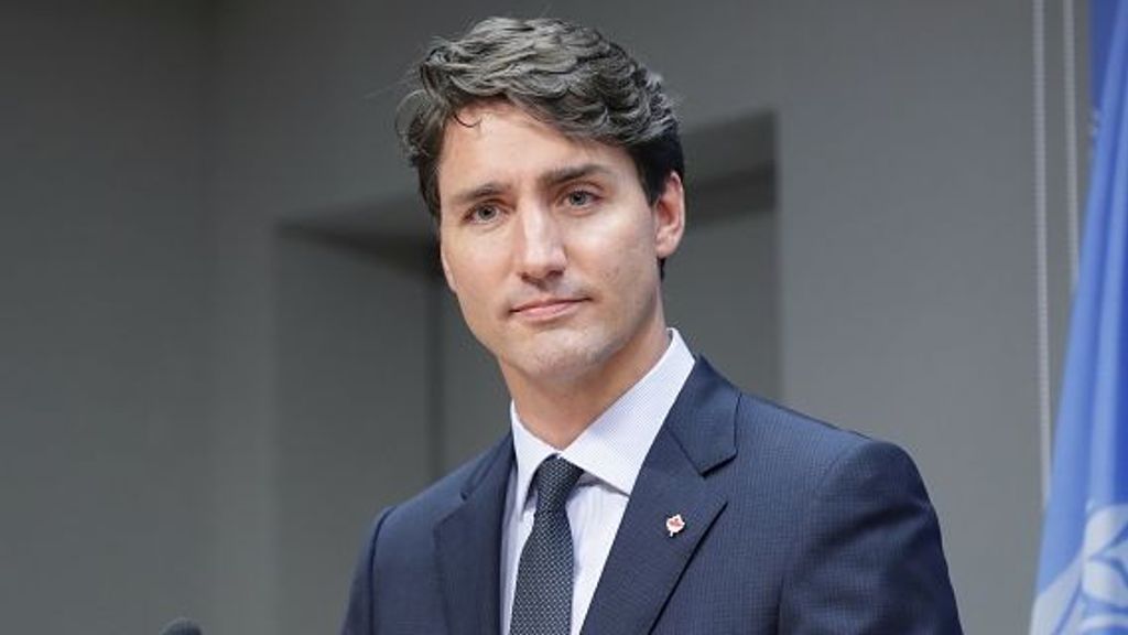 Justin Trudeau, primer ministro de Canadá durante una rueda de prensa