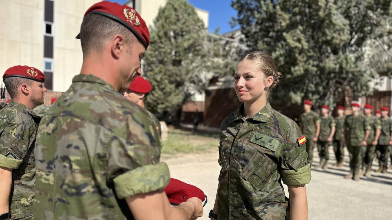 Princesa en la ceremonia para ser cadete