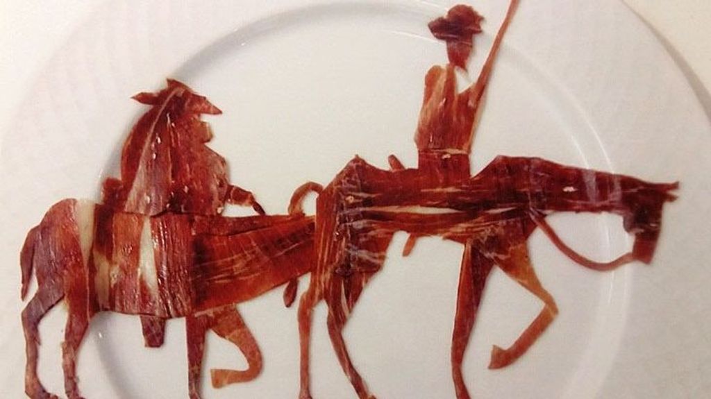 Filigranas con el jamón a cargo de Jesús González