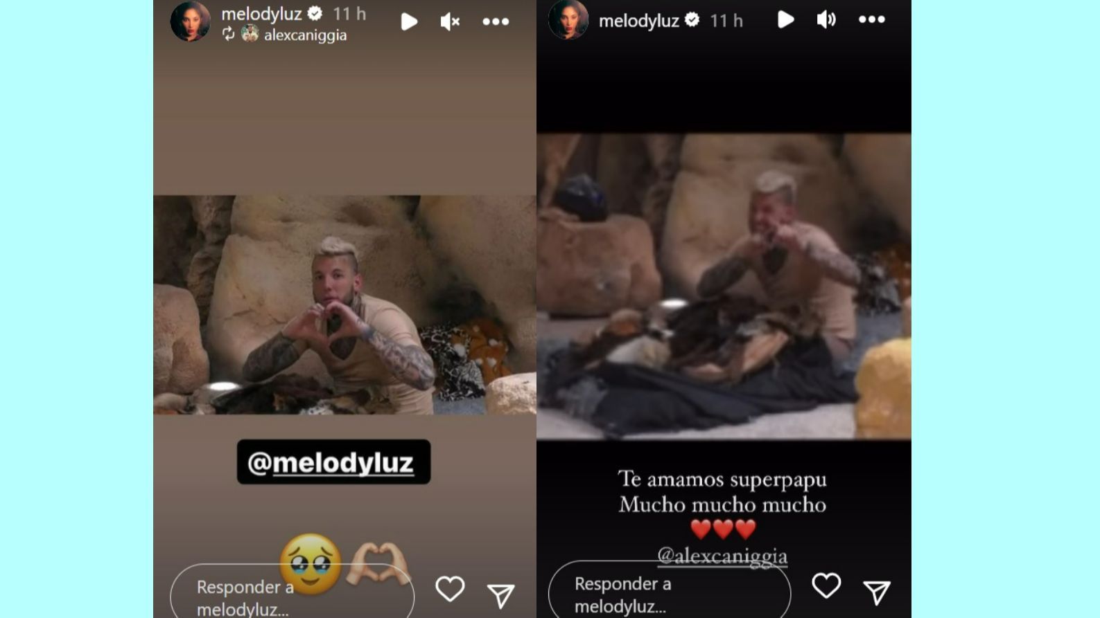 Melody Luz se derrite con el gesto de Alex Caniggia