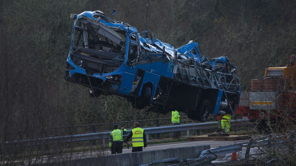 Imagen de archivo del autocar accidentado