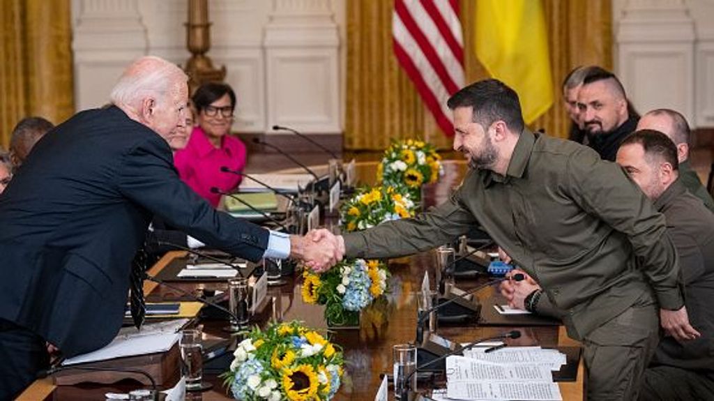 Reunión en la Casa Blanca entre Biden y Zelenski y sus equipos