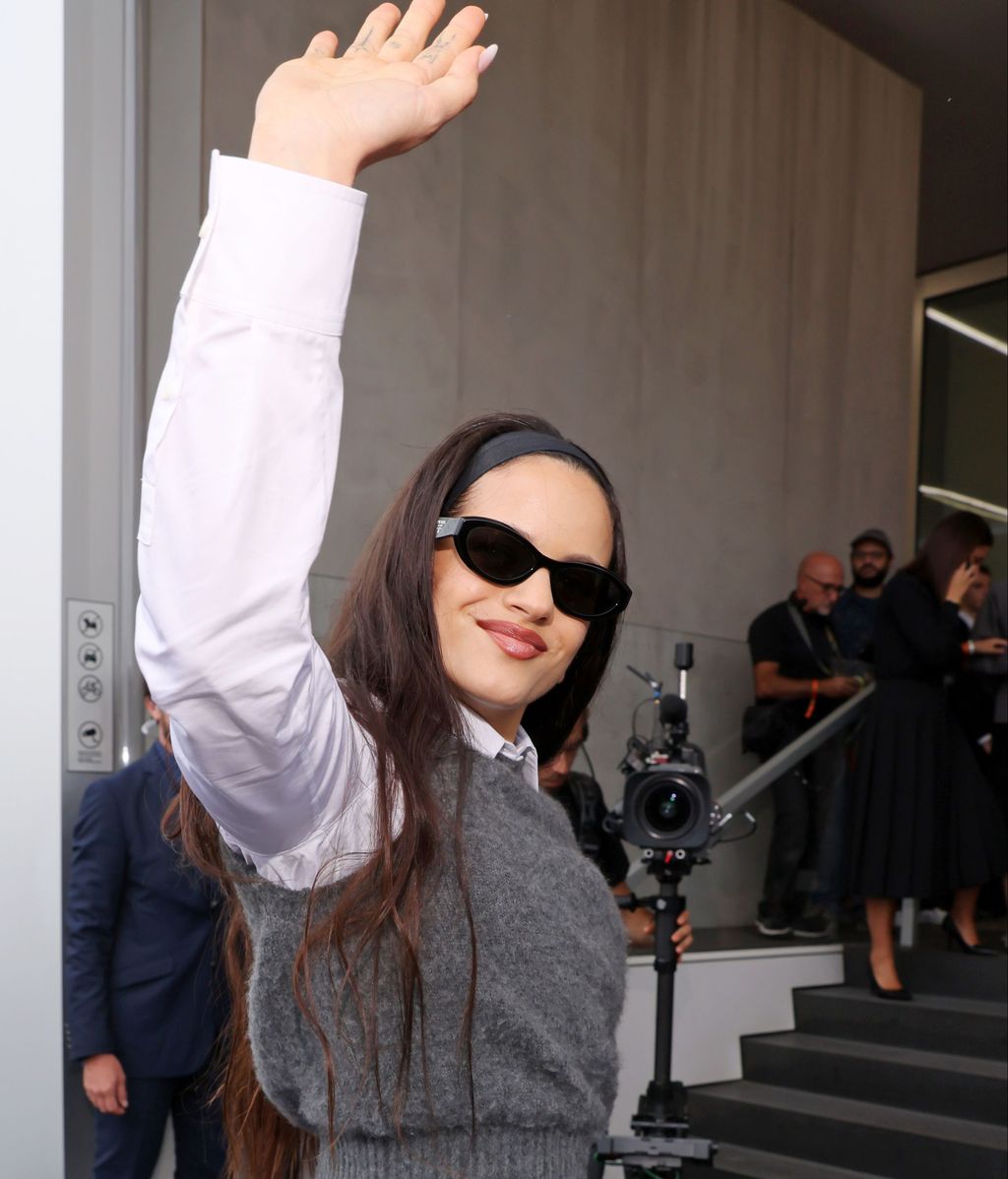 Rosalía, en el desfile de Prada