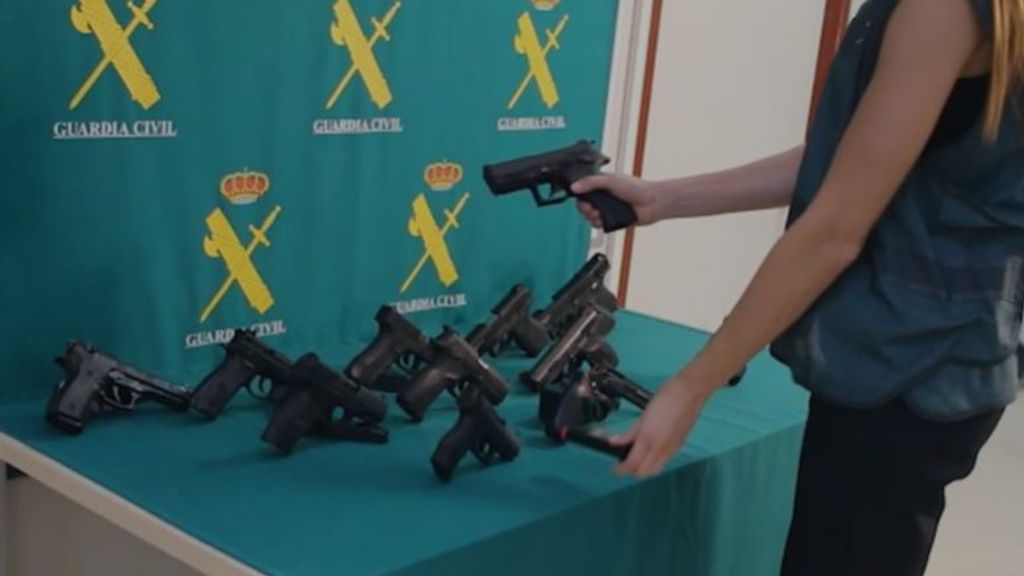 Armas encontradas por la Guardia Civil