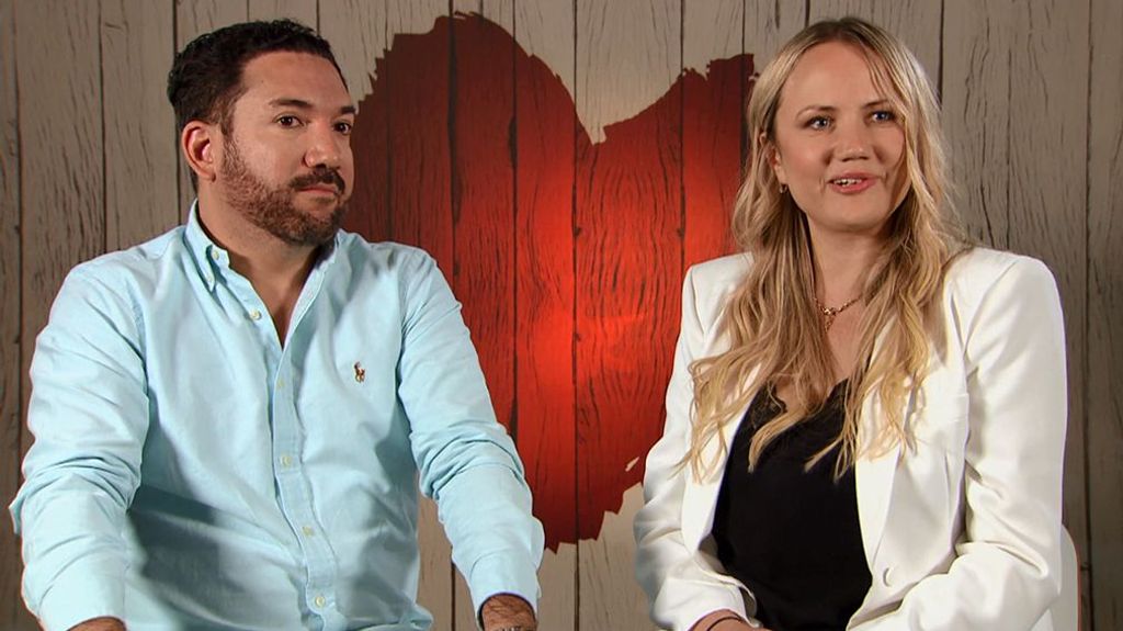 Raúl y Olga durante su cita en 'First Dates'