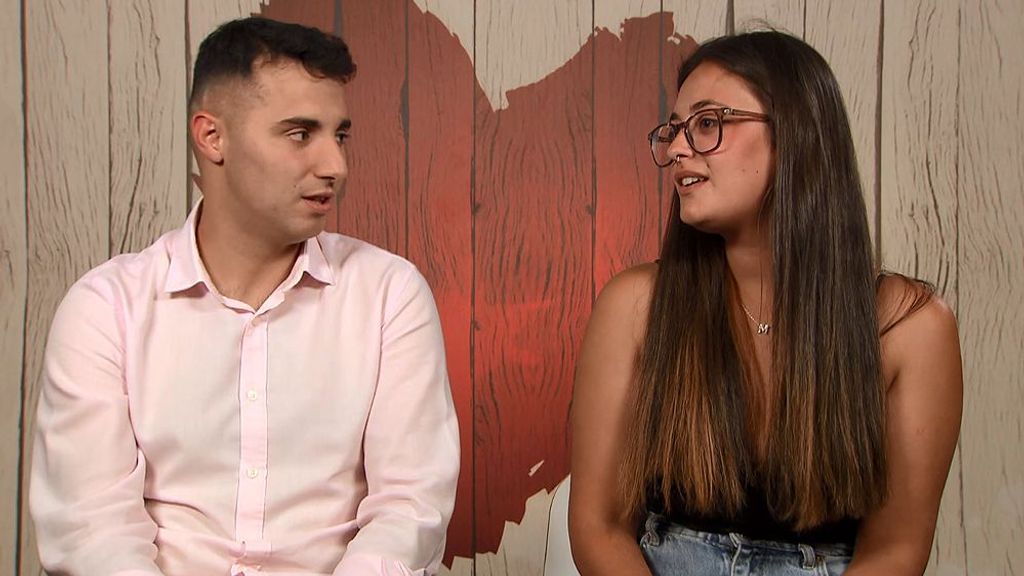 Miguel y Maribel durante su cita en 'First Dates'