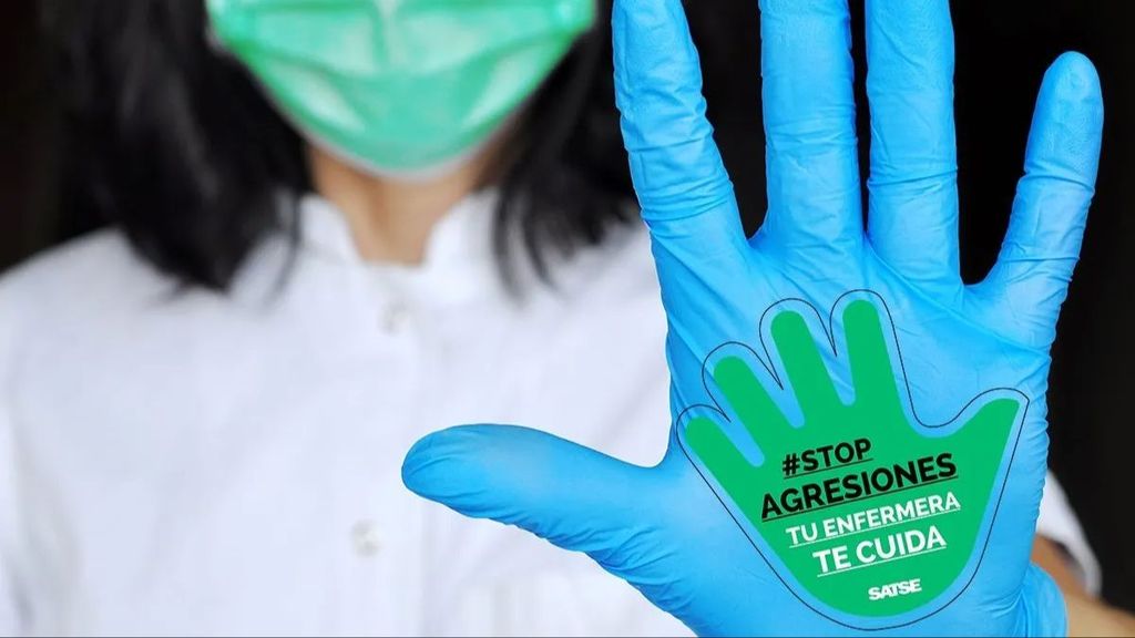 Una fotografía de archivo de la campaña "Stop agresiones. Tu enfermera te cuida".