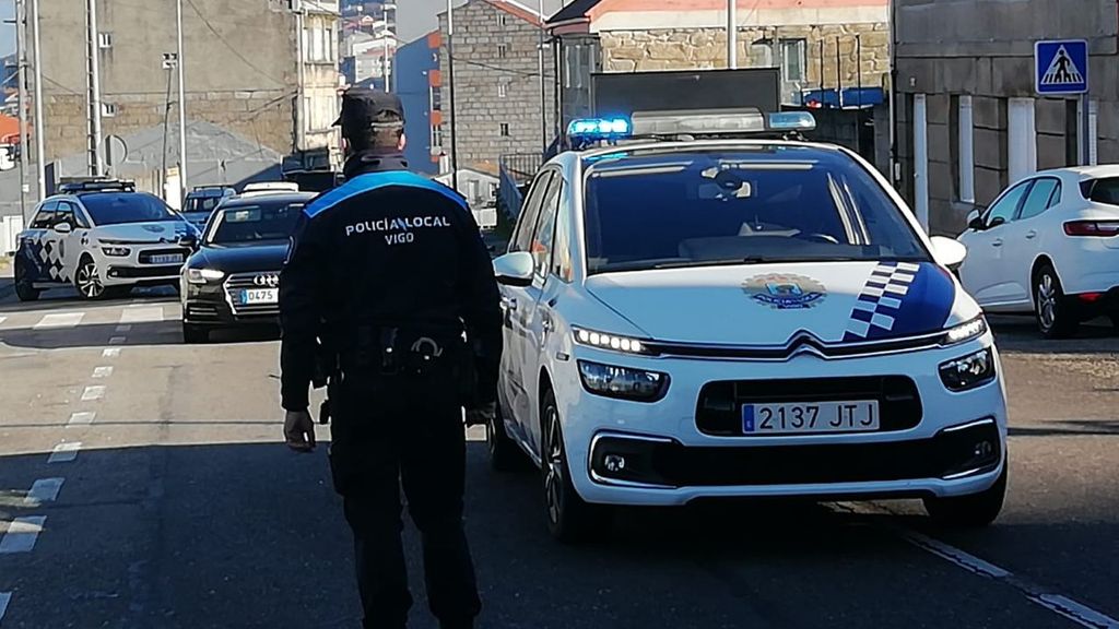 Un agente de la Policía Local de Vigo.