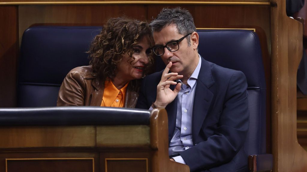 María Jesús Montero y Félix Bolaños, en una imagen de archivo en el Congreso