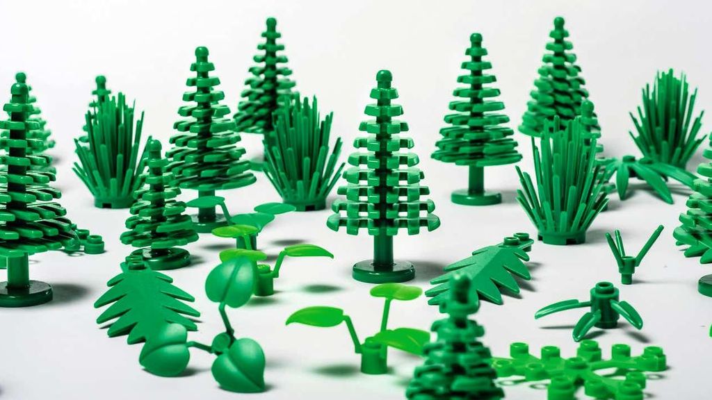 Plantas de Lego producidas con materiales de origen vegetal