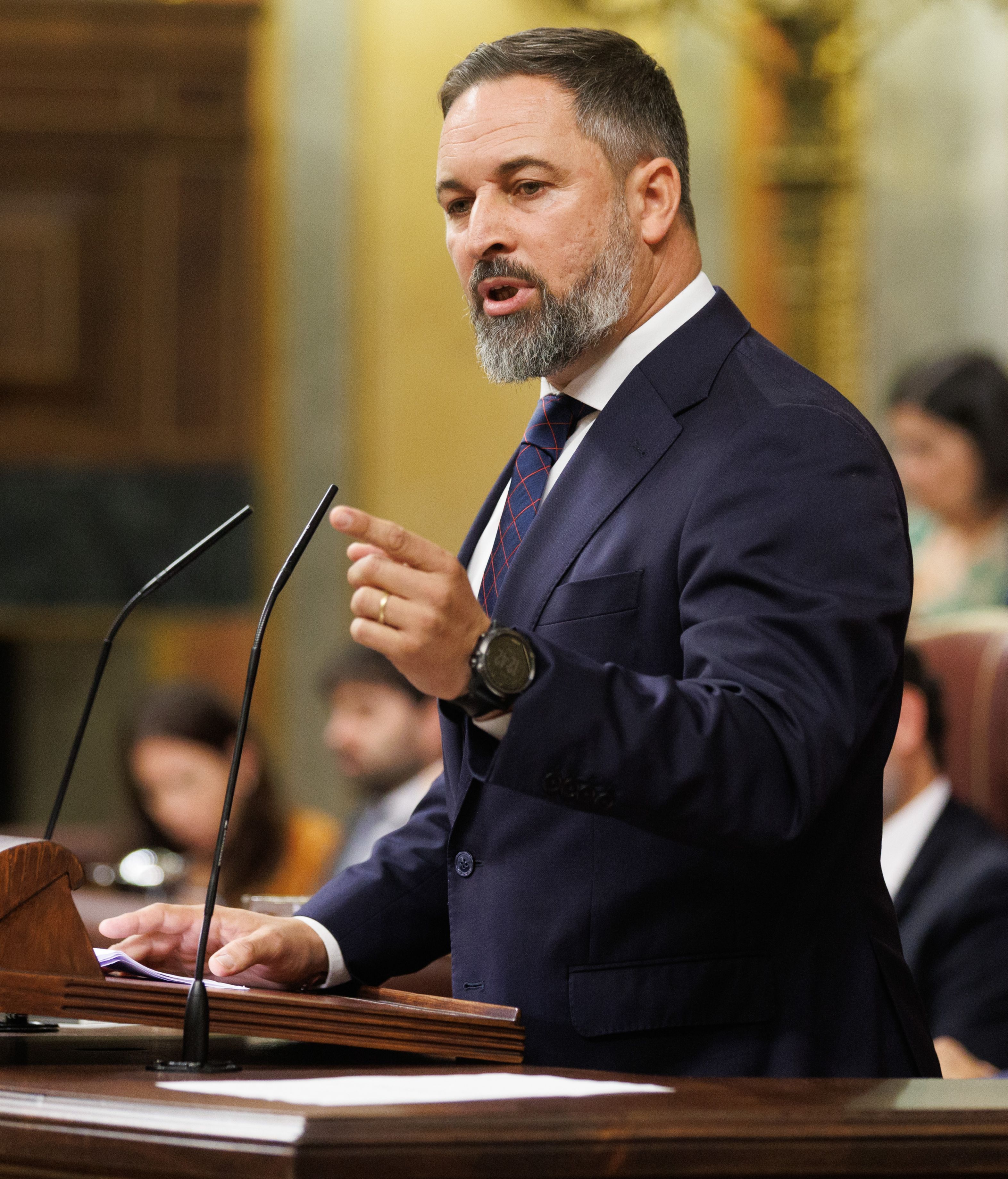 Santiago Abascal ha calificado a Sánchez como "el presidente más corrupto de la historia de España"
