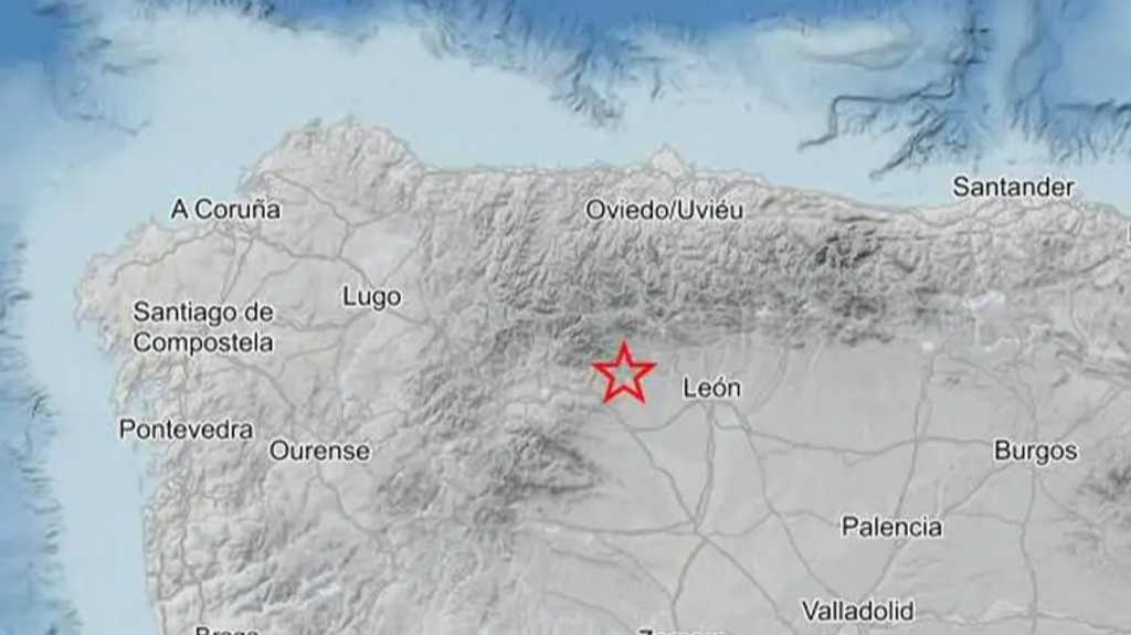 Un terremoto de 4.3 grados en la escala de Richter sacude León: se ha sentido también en Asturias
