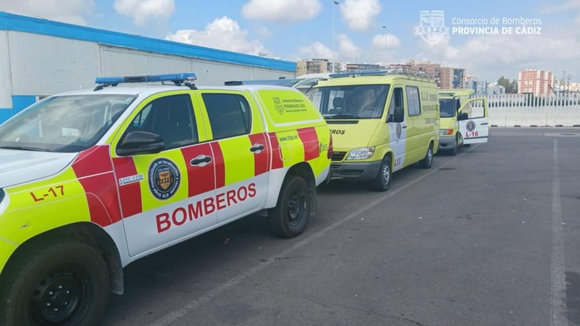 Vehículos del Consorcio Provincial de Bomberos de Cádiz.