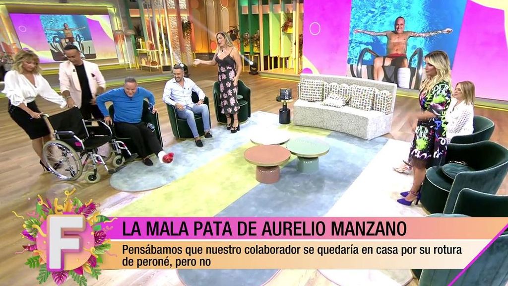 Aurelio Manzano se rompe el peroné