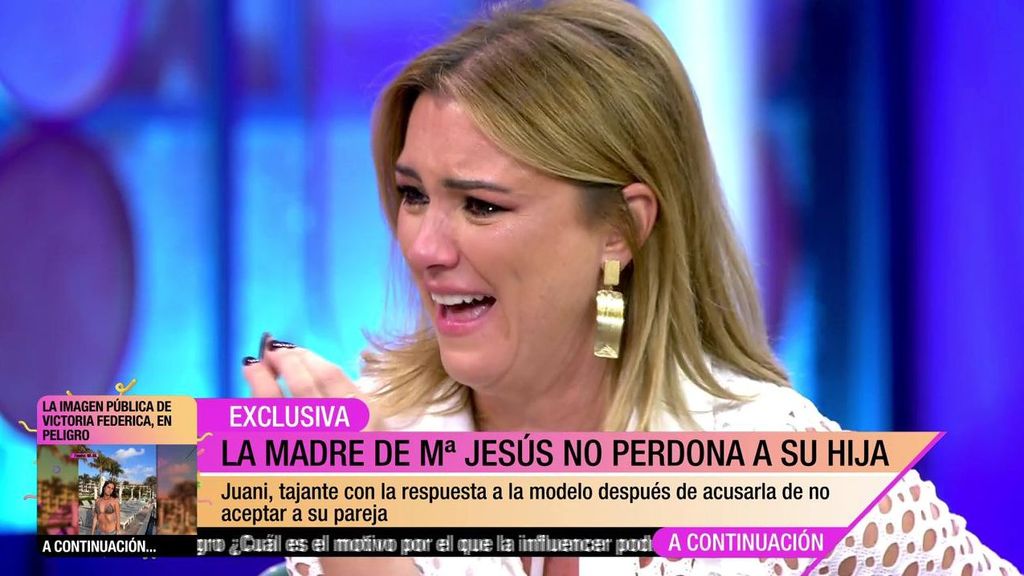 María Jesús Ruiz llora por su madre
