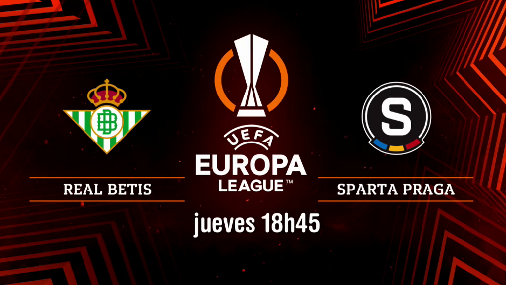 Europa League: Real Betis - Sparta Praga, el jueves 05 de octubre a las 18.45 h.