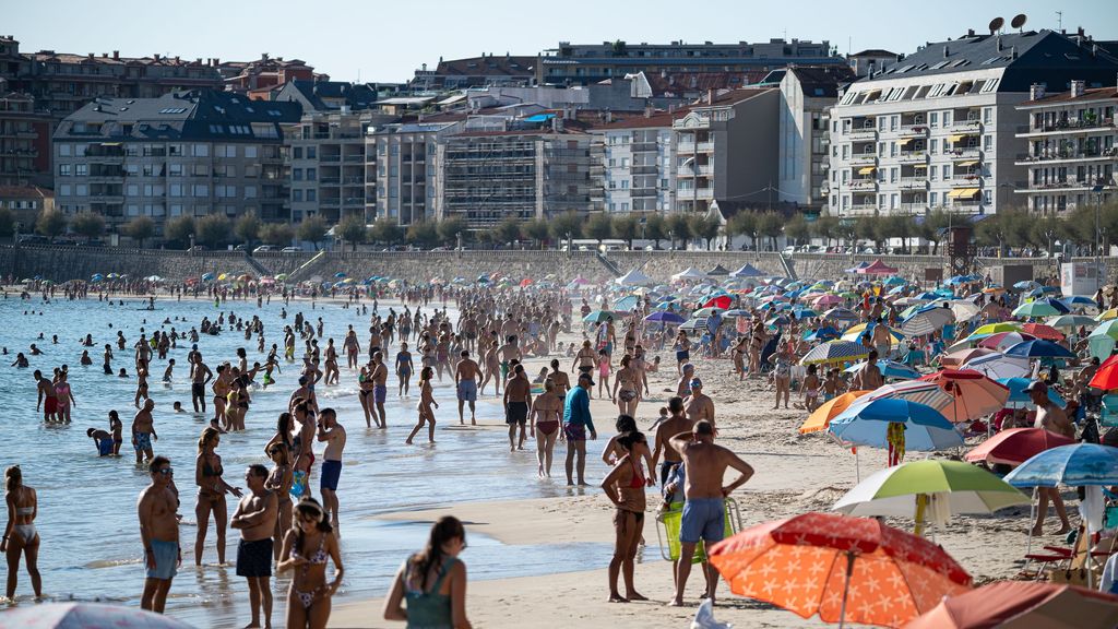 Imagen de la playa Silgar en Sanxenxo (Pontevedra)