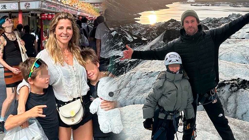 Las vacaciones de Elsa Pataky y Chris Hemsworth con sus hijos, pero por separado