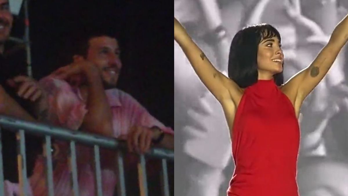 Sebastián Yatra y Aitana en su concierto en Valencia