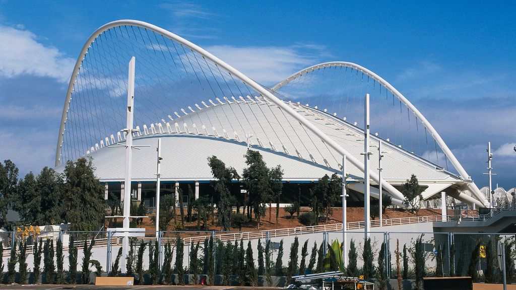 El estadio olímpico de Atenas, diseñado por Santiago Calatrava