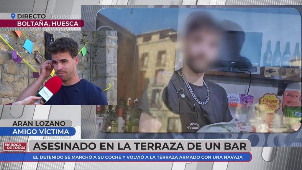 Asesinado por recriminar que pague una cerveza en la terraza de un bar en Huesca: El agresor sacó una navaja y le apuñaló en el pecho