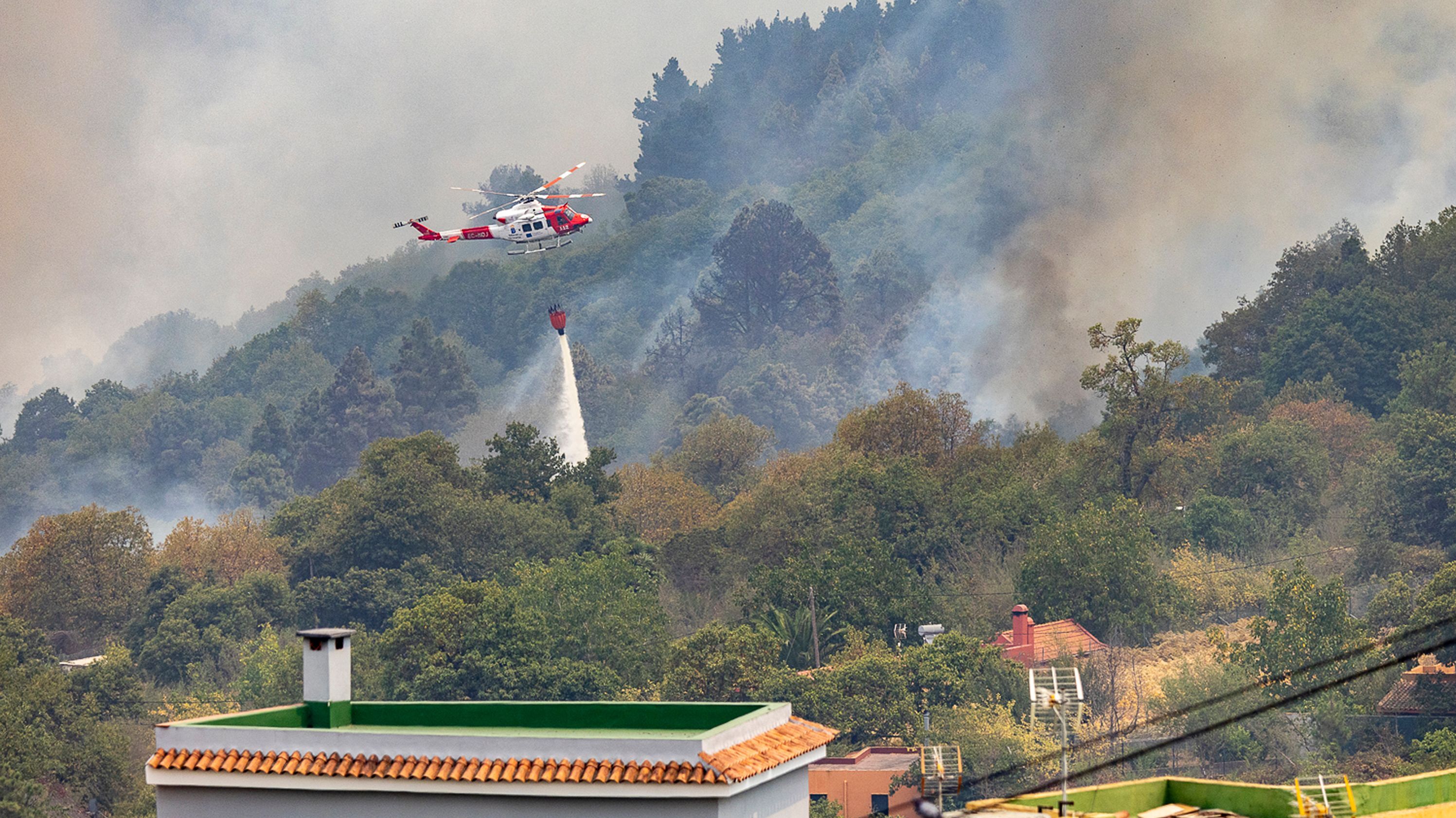 El Gobierno canario declara el nivel 2 del incendio forestal de Tenerife