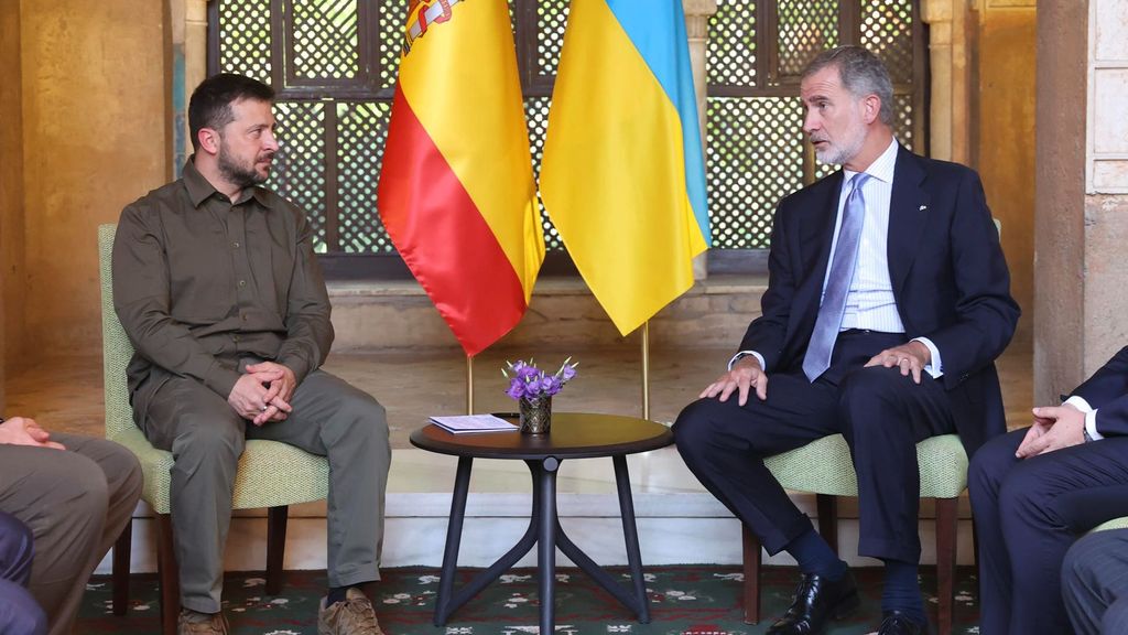 El Rey se reúne con Zelenski tras el anuncio de nueva ayuda militar española a Ucrania