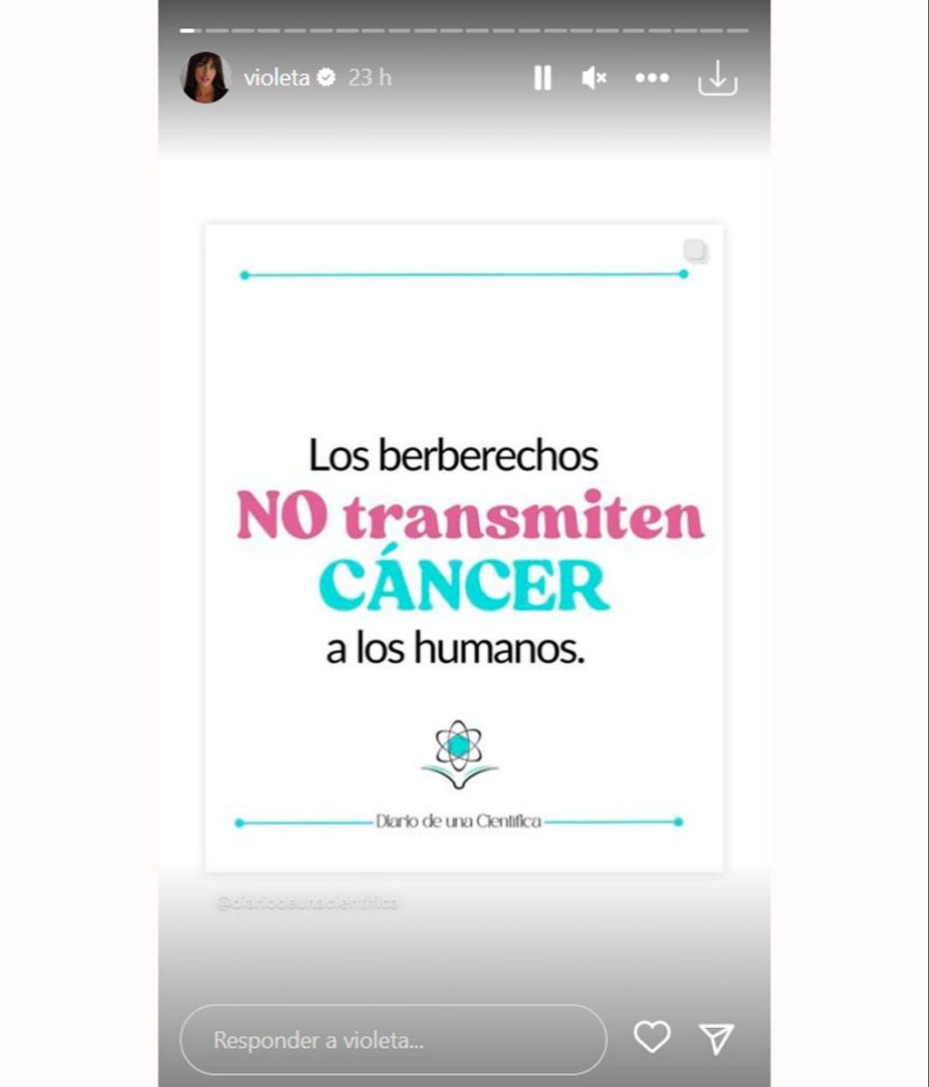 Violeta Mangriñán se pronuncia sobre la transmisión del cáncer de berberechos a humanos