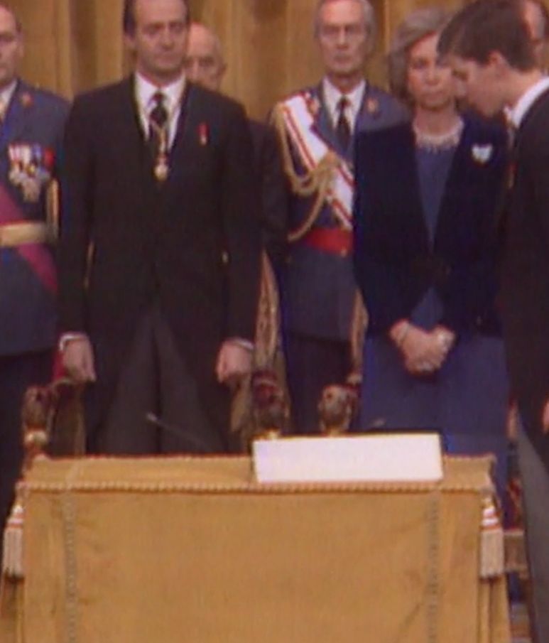 El ahora rey, el día que juró la Constitución ante el Congreso