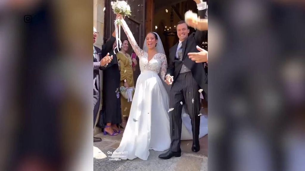 La boda de Carolina Monje y los detalles de su vestido de novia
