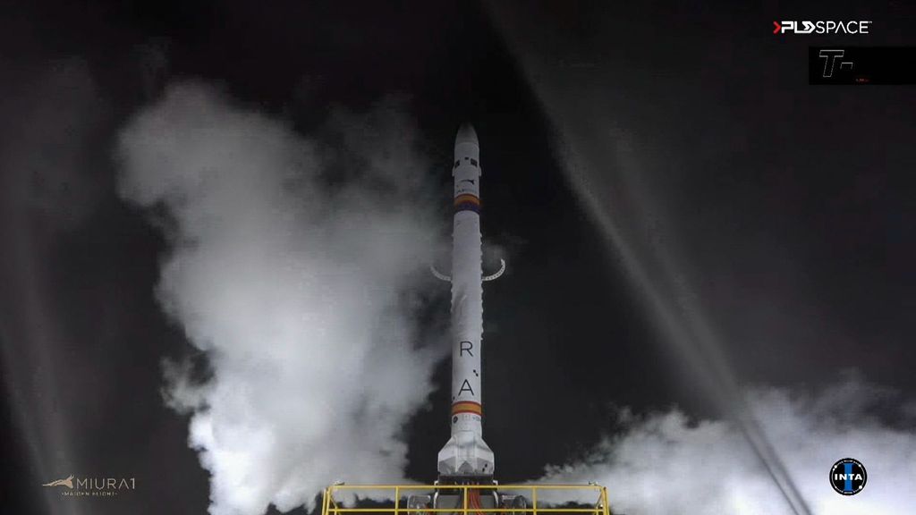 El exitoso despegue del MIURA 1, el primer cohete privado que se lanza en Europa, desde Huelva