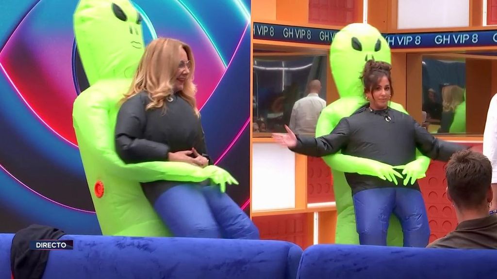 Anabel Pantoja y Belén Rodríguez se disfrazan de extraterrestres e invaden la casa de 'Gran Hermano VIP'