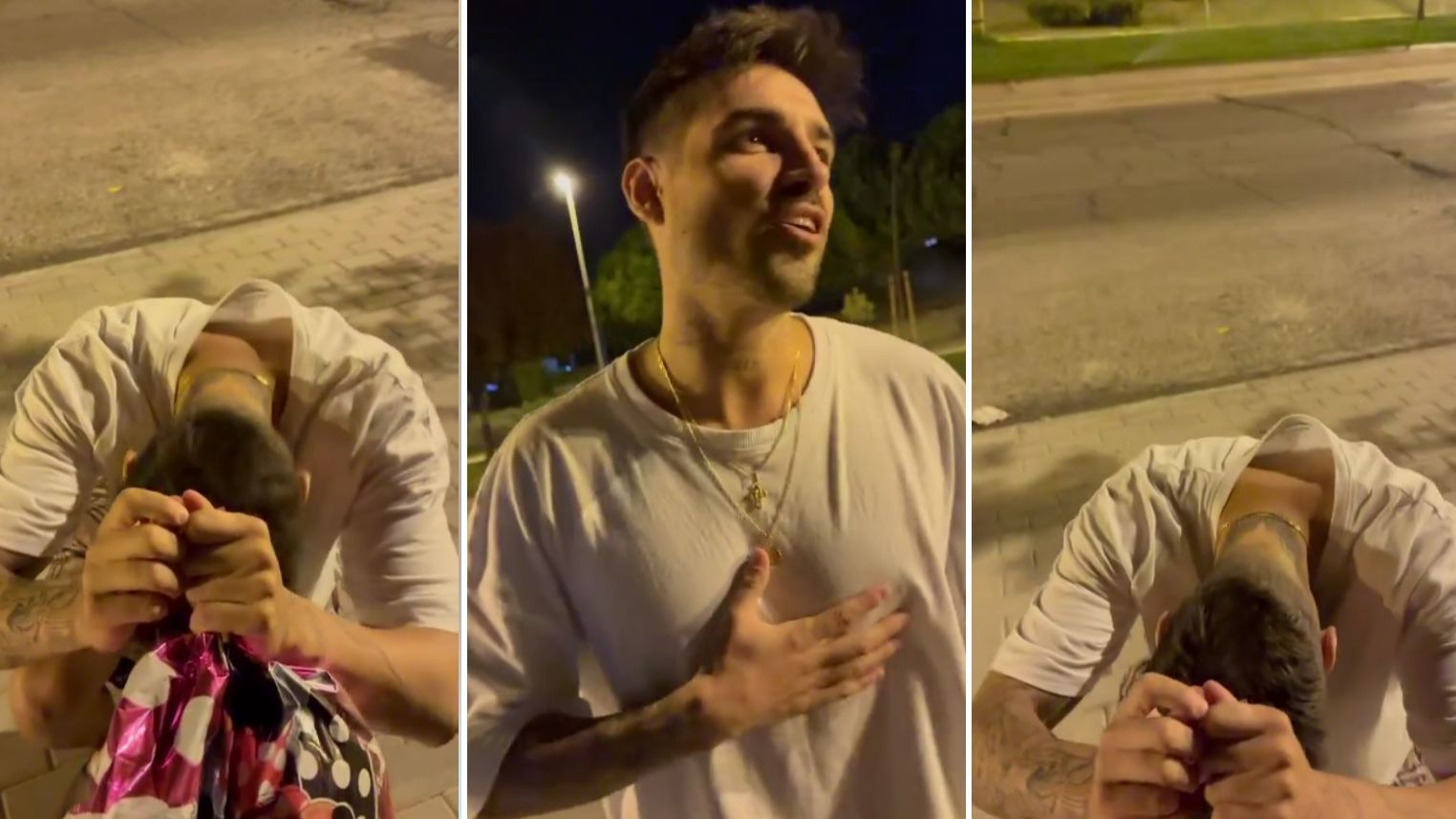 Fabio Colloricchio pide matrimonio a Violeta Mangriñán entre risas