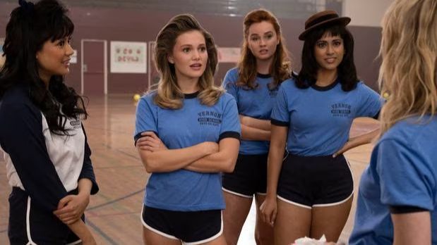 Mean girls. La pandi de 'las Mollys', victimas propiciatroias en esta comedia de viajes en el tiempo.