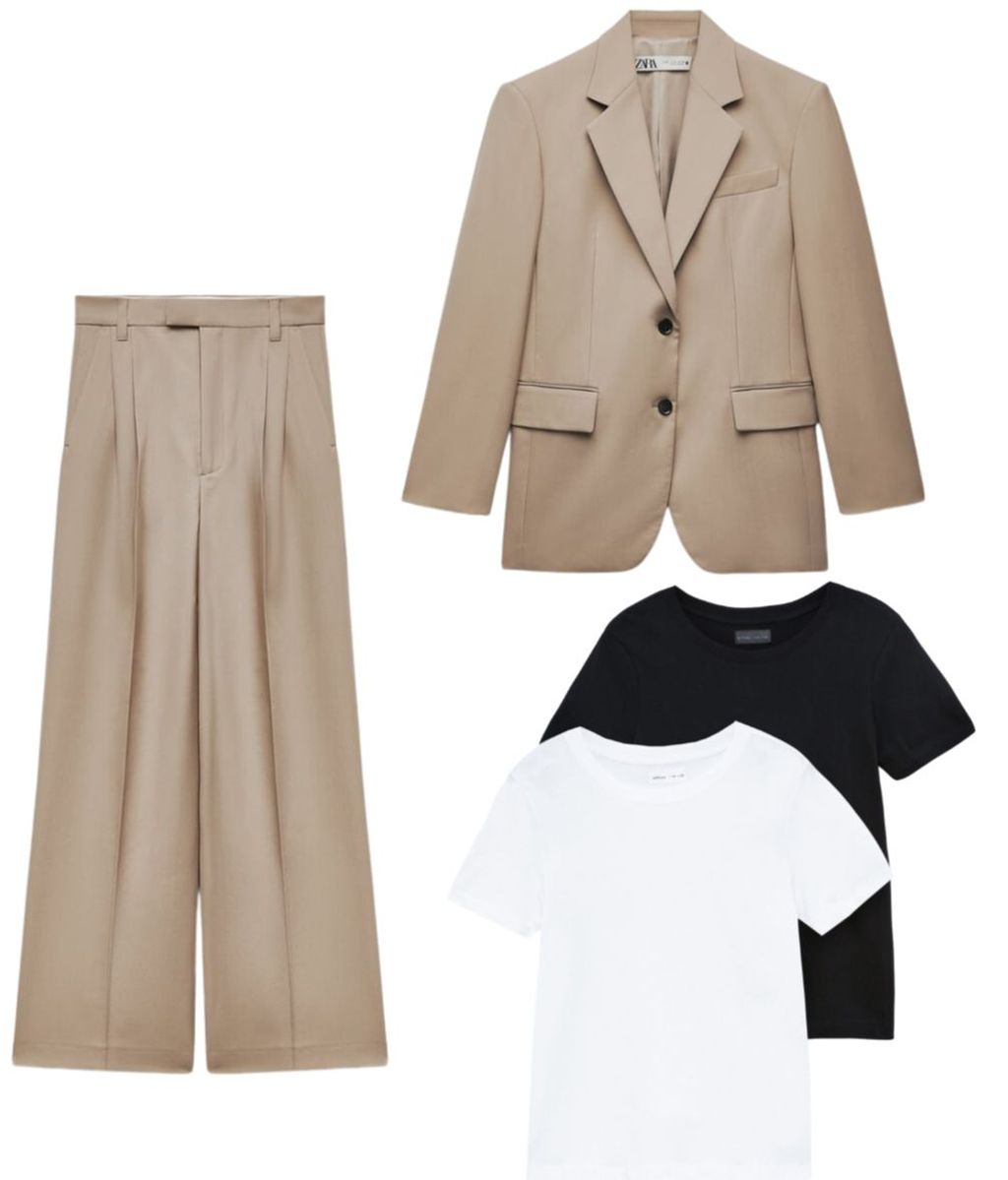 Traje de chaqueta de Zara (el pantalón cuesta 69,95€ y la blazer 39,95€)