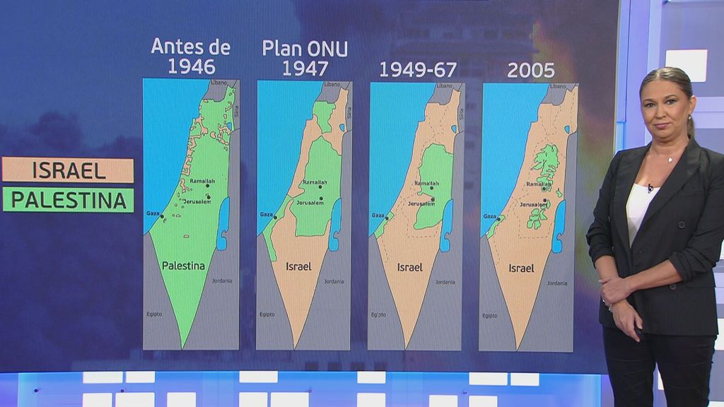 El germen del conflicto entre Israel y Palestina, explicado en un mapa: de 1947 a la actualidad
