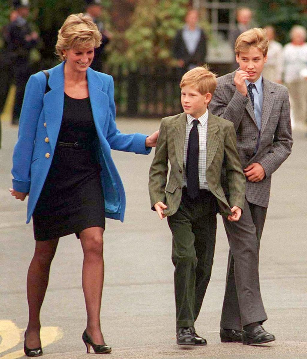 Diana de Gales con sus hijos