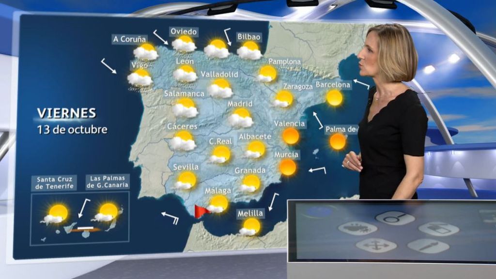 Un frente atlántico entra este viernes por Galicia; Canarias sigue con mucho calor