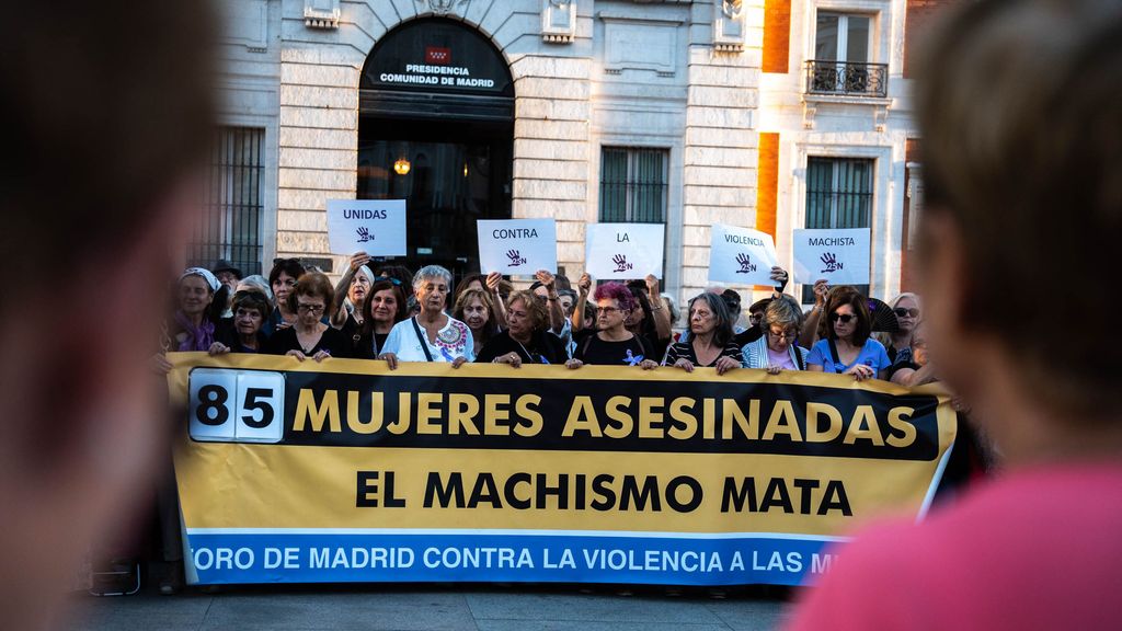 Concentración contra la violencia machista en Madrid