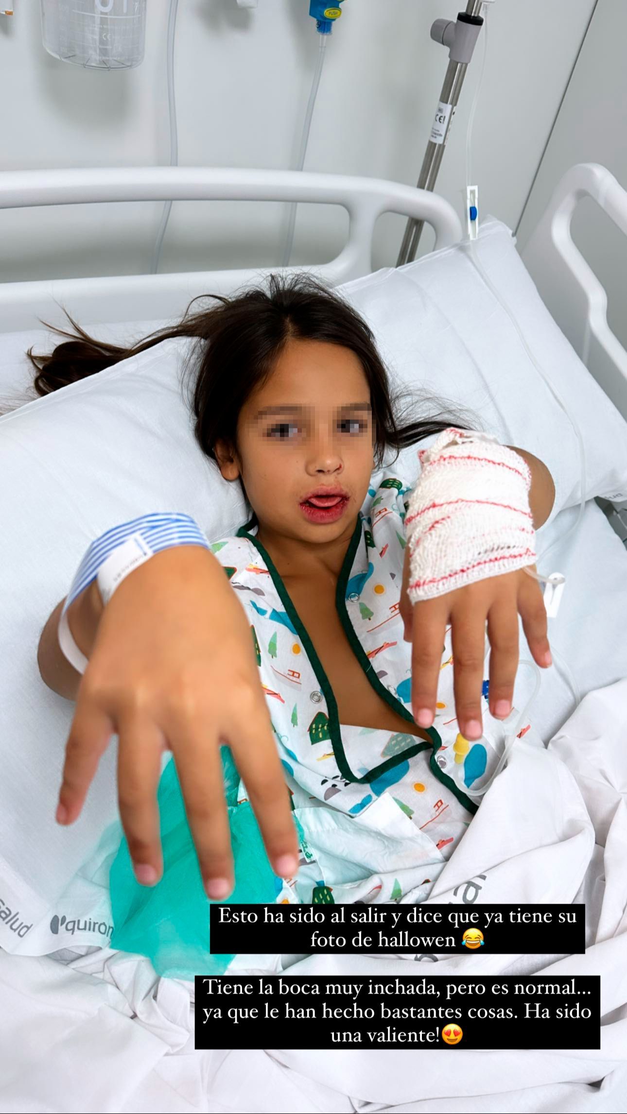 La foto de la hija de Noemí Salazar tras la cirugía