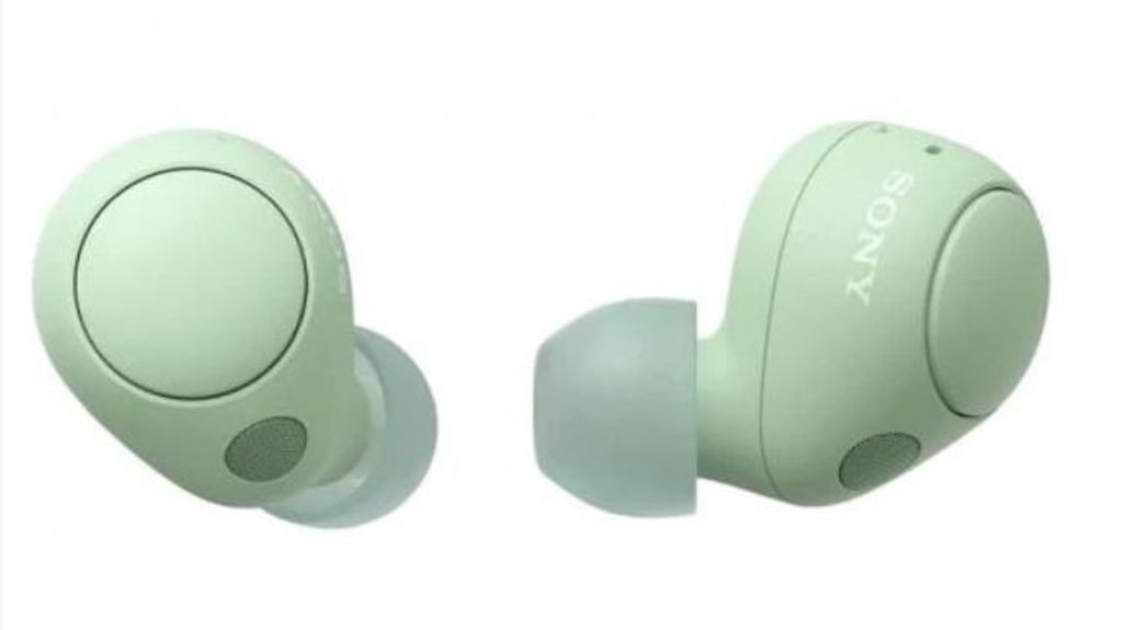 sony auriculares verde