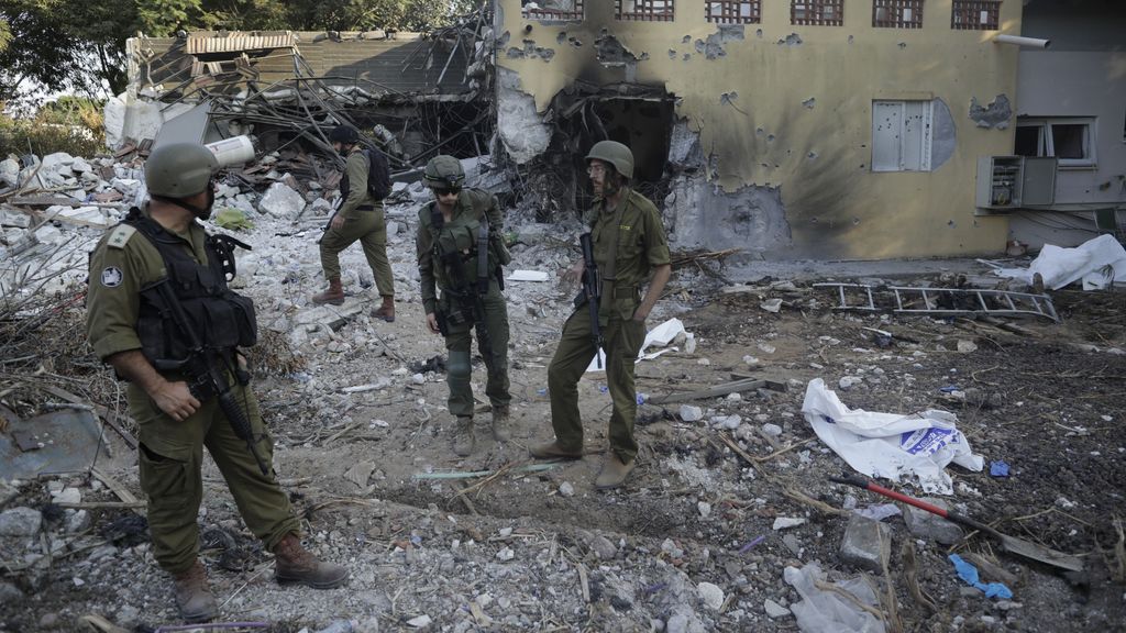 Edificio destruido en la Franja de Gaza