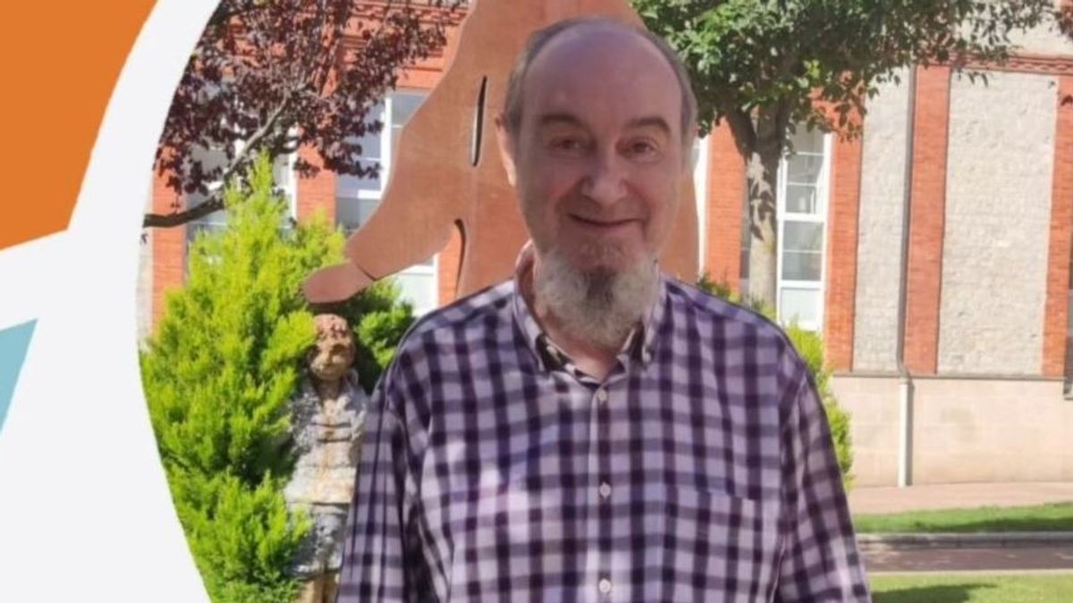 Eduardo, profesor que se jubila de un colegio en Vitoria-Gasteiz (Álava)
